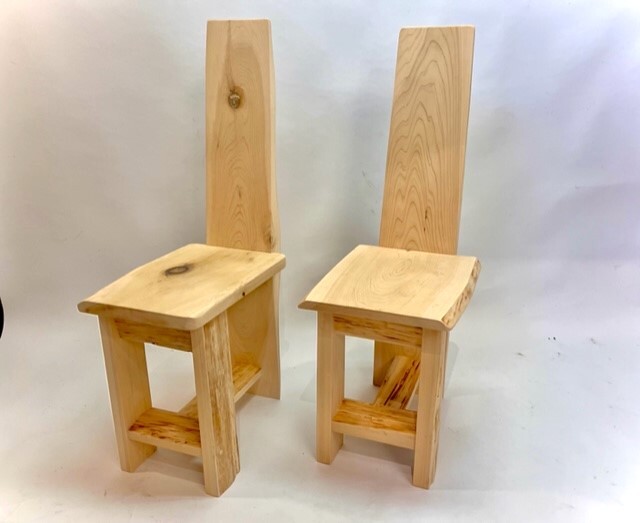 青森ヒバ専門店,わいどの木,青森ヒバ,辺材椅子