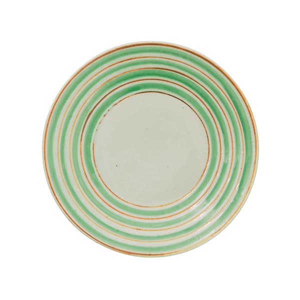 WEB限定】中尾万作 緑サビコマ 7寸皿｜作家もの｜料理家 栗原はるみ