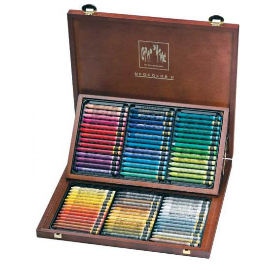 カランダッシュ ネオカラー2 水溶性パステル 木箱 84色セット 7500-484