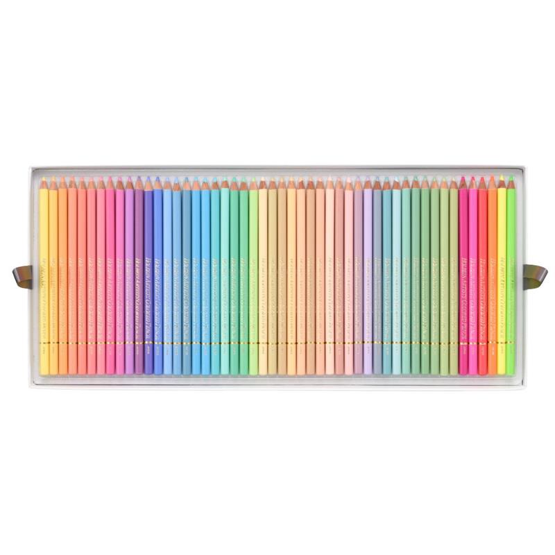 ホルベイン アーチスト色鉛筆 150色 紙函全色セット OP945 塗布見本