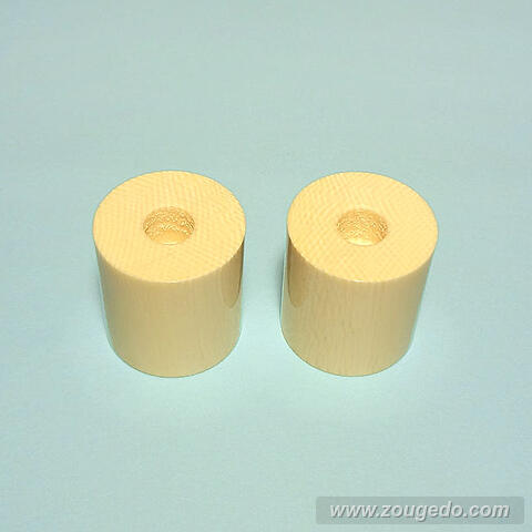 商品詳細：【本象牙】掛け軸の軸先（九分・一組） | 象牙堂～象牙製品