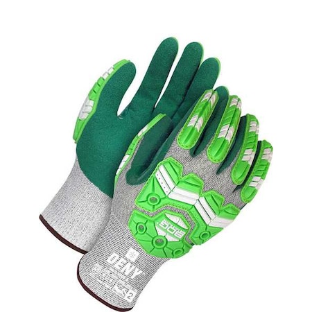 Bdg Cut-Resistant Impact Gloves, Cut Level A6 , Dipped , Nitrile