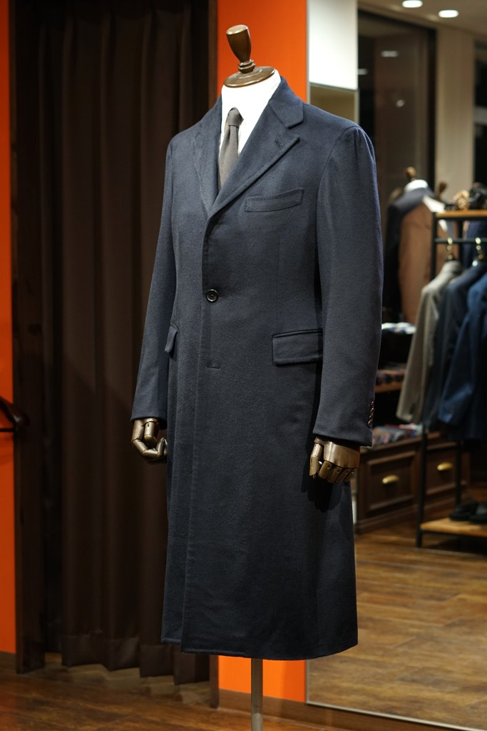 天然繊維最高峰。Ermenegildo Zegnaピュアカシミヤのコートが仕上がり