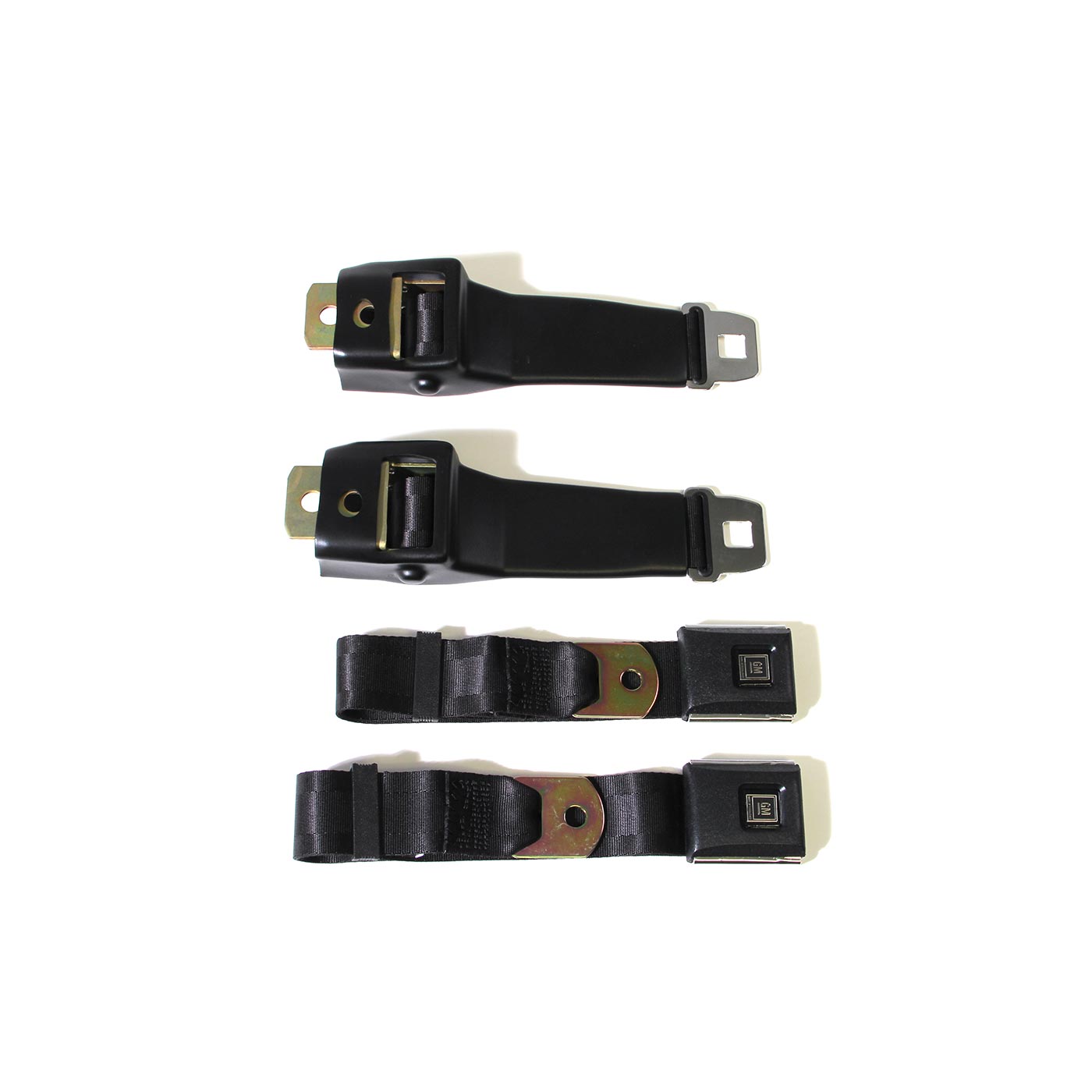 1968 Corvette Replacement Seat Belts w/GM Buckles (Reman Buckle)