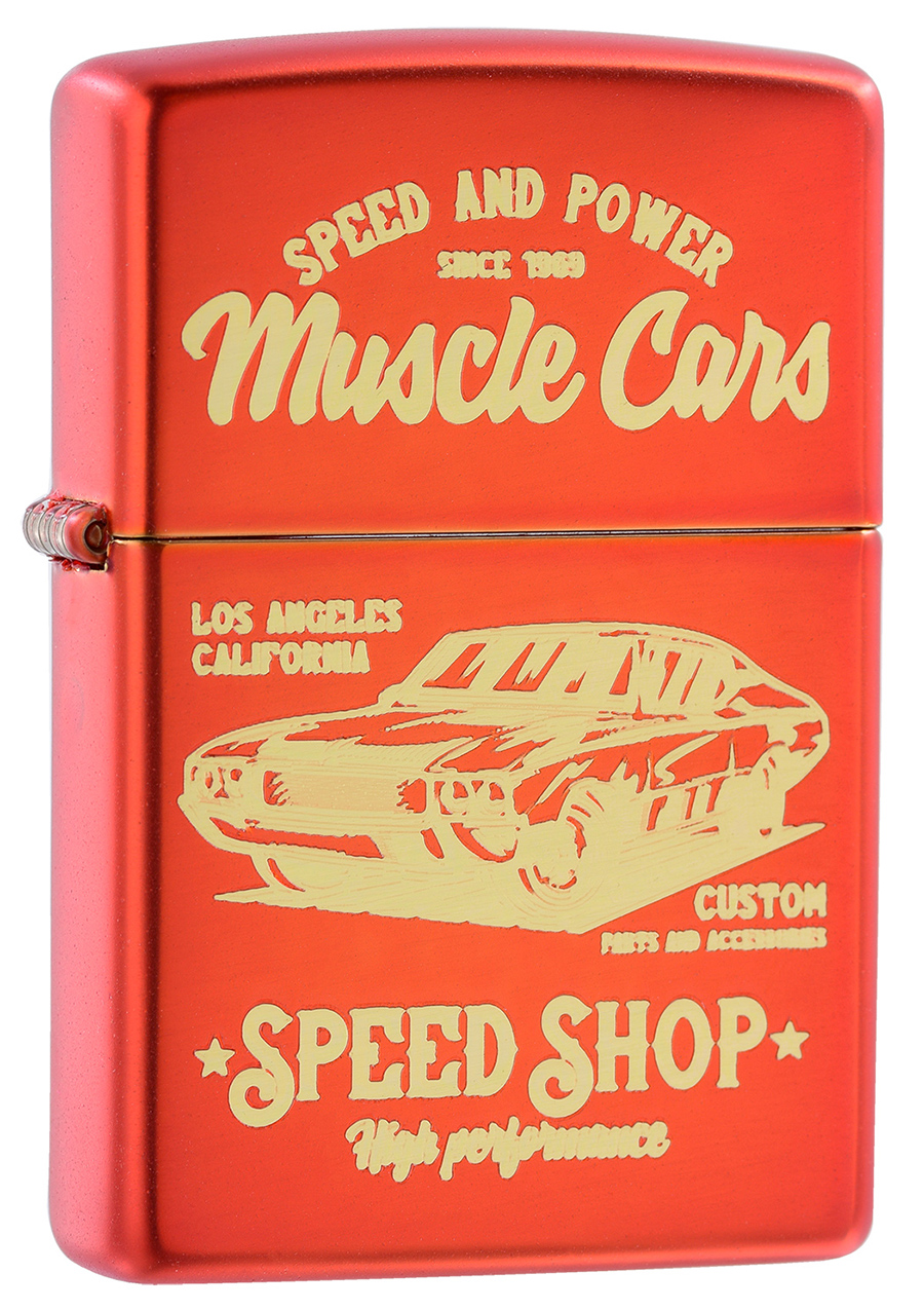 48523 Muscle Car Design < USA Decorated < LIGHTERS | zippo