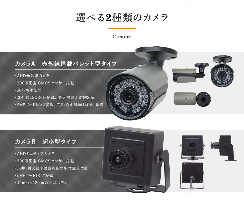 500万防犯監視カメラセット【WTW 塚本無線】