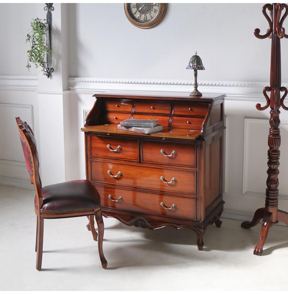 ライティングデスク ライティングビューロー｜高級マホガニー家具