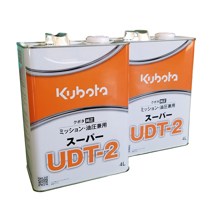 クボタ純正ミッション・油圧駆動兼用オイルスーパーUDT-2 4L×2缶