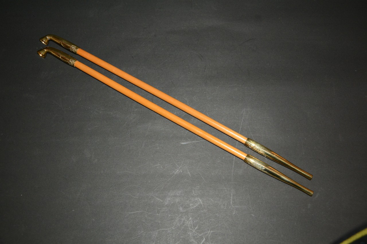 夕顔彫煙管 金工師 木村清斎 15000円 美術工芸備前 和食器と茶道具の