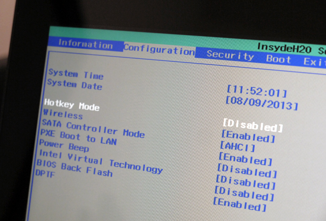ファンクションキーの動作を変更する（IdeaPad YOGA 11S） | prototype