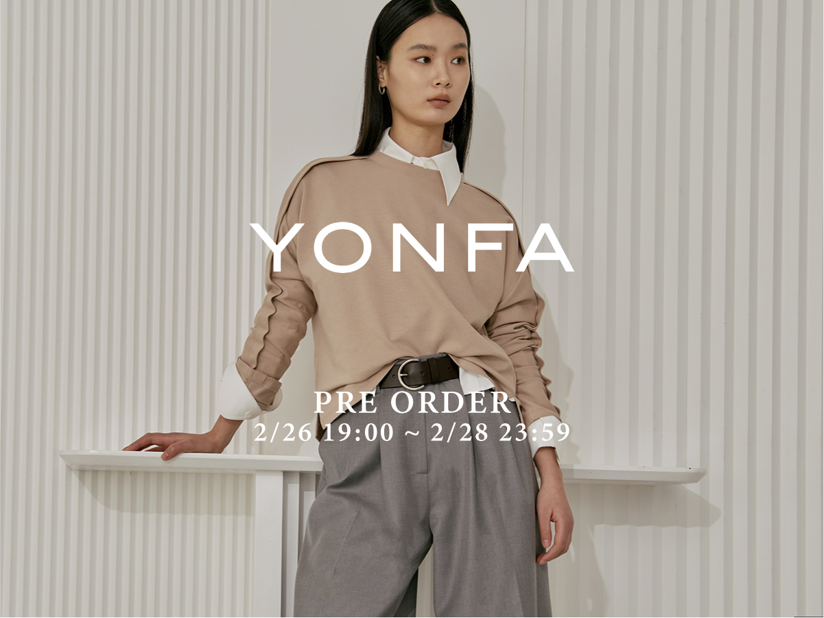 24AW新作☆ yonfa ヨンファ フラッシータートルニット (greige)