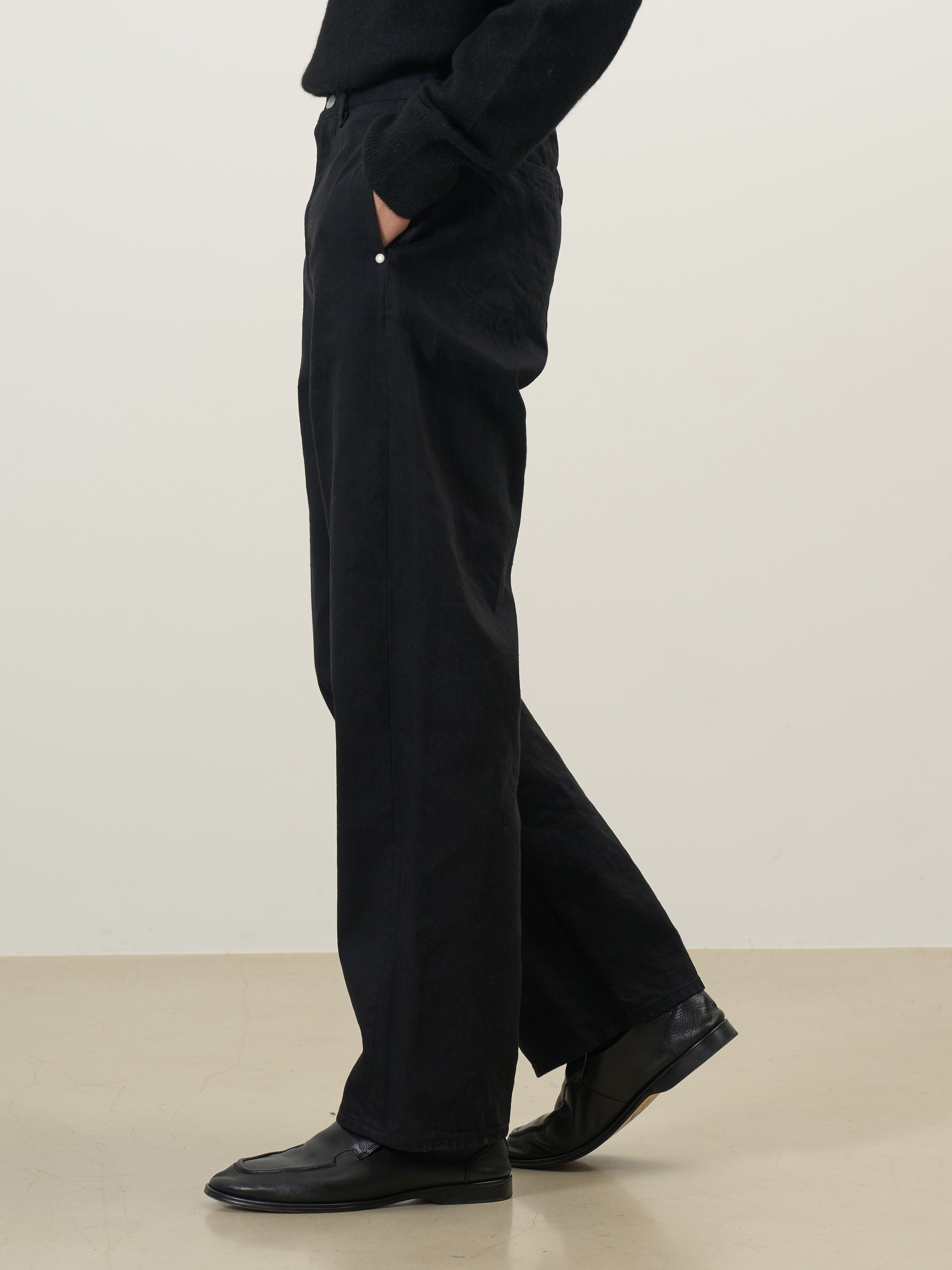 Denim Wide Straight Pants | YOKE Official Website