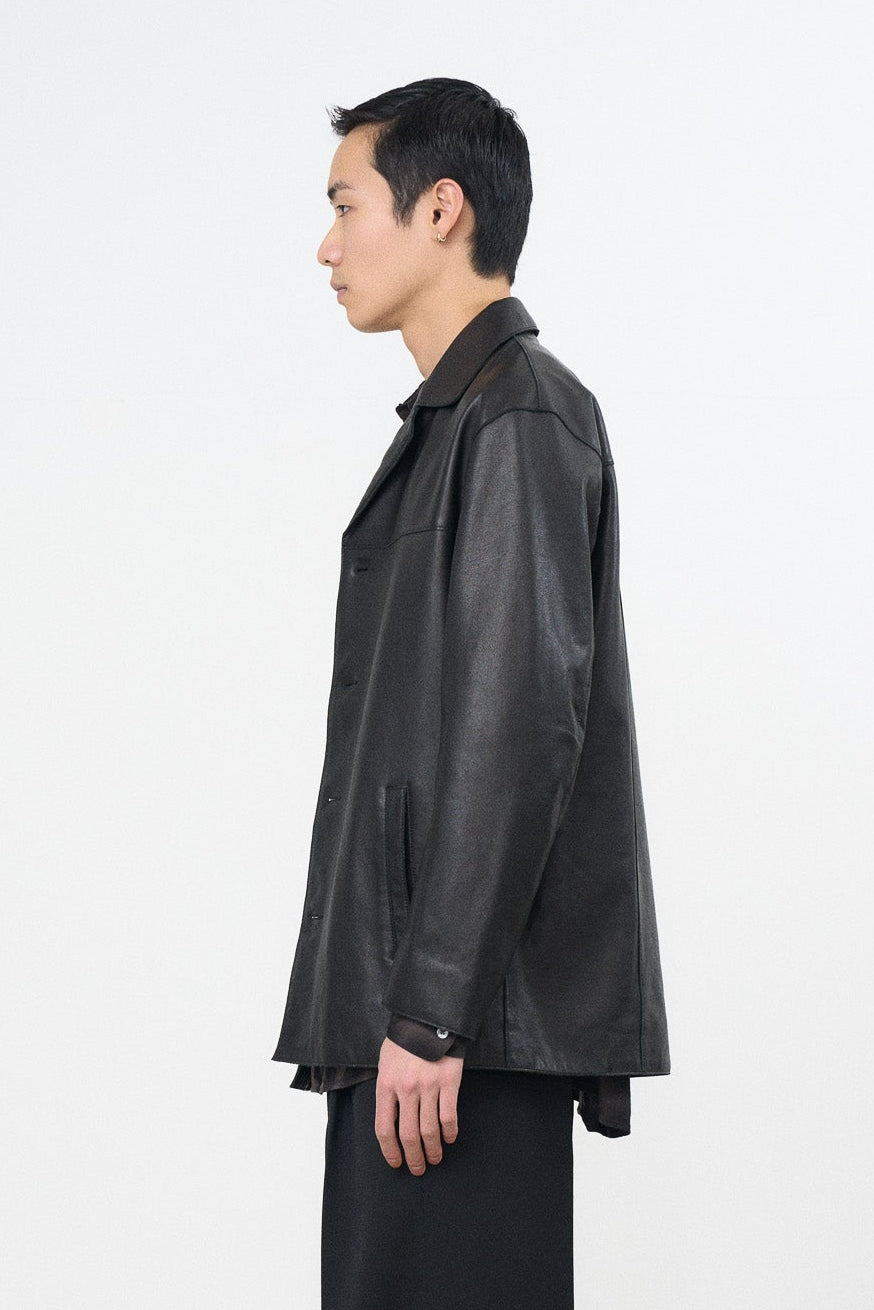 Cow Leather Car Jacket | YOKE Official Website