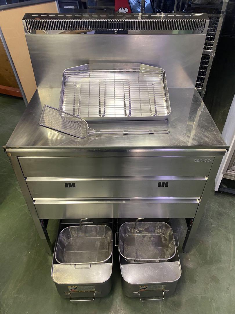 中古品タニコー 2槽ガスフライヤー TGFL-87CW | 萬屋（よろずや） 中古