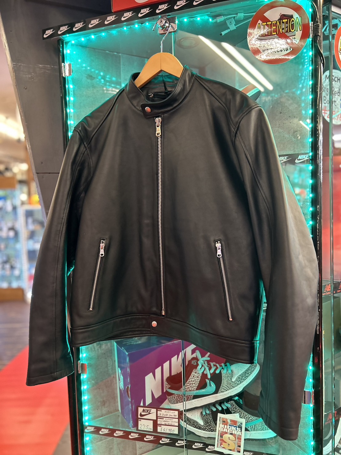 Stussy】 CAFE RACER LEATHER JACKET買取させていただきました