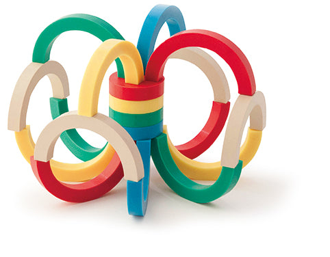 ケルンモザイク円弧セット（童具館・日本） – 木のおもちゃ専門店ゆうぼ