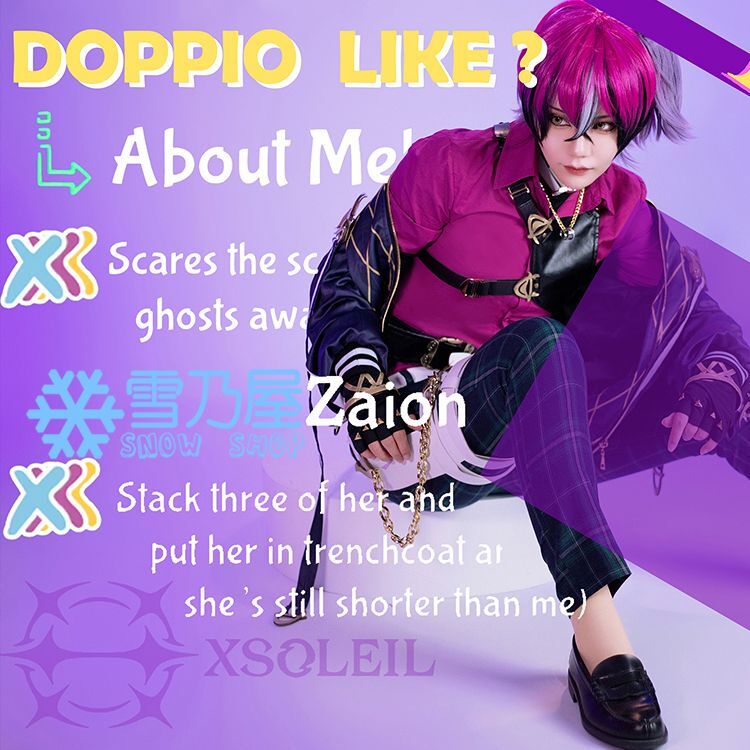 VTuber XSOLEIL Doppio Dropscythe ドッピオ ドロップサイト コスプレ衣装