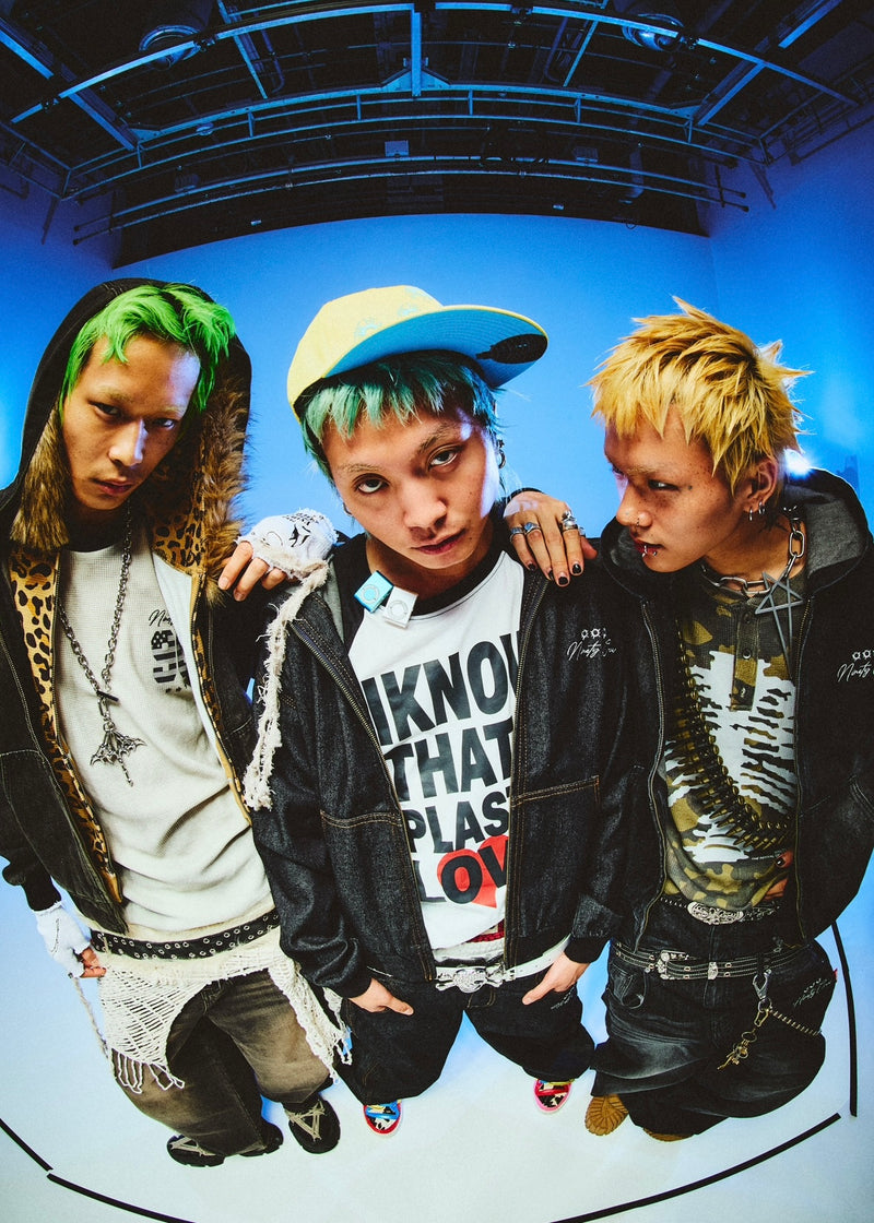 Bullet Logo Denim Zip Hoodie – YZ