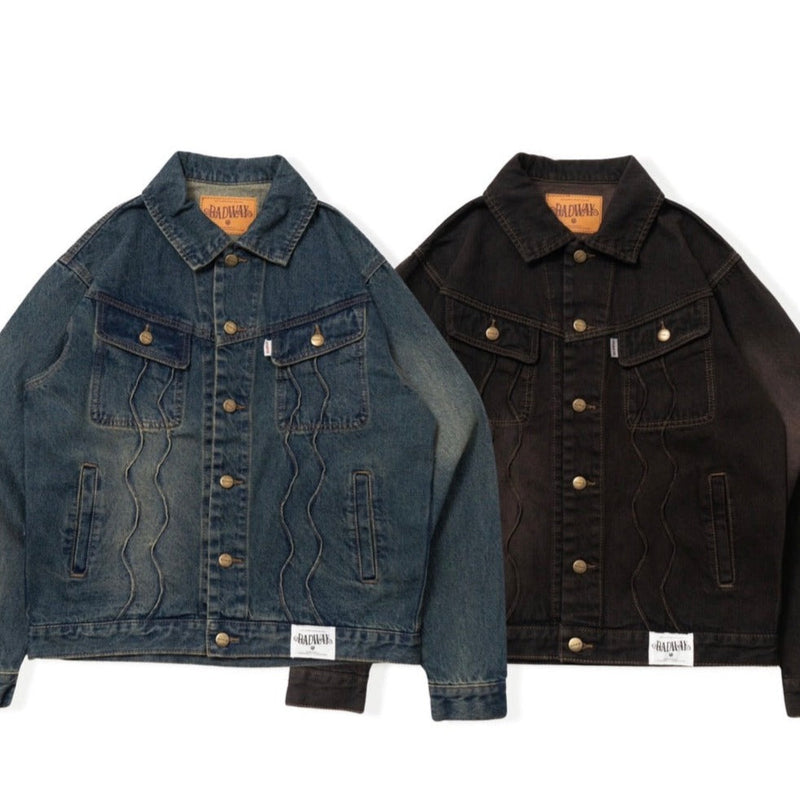 Wave classic overdye denim jacket – YZ