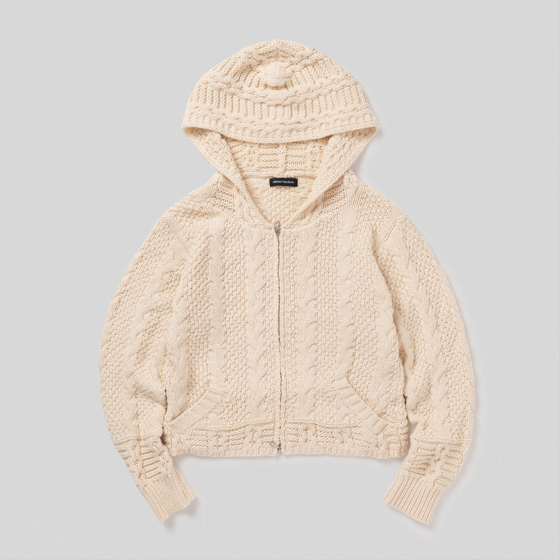 HIROKI TSUZUKI】COTTON KNIT ZIP HOODIE – YZ