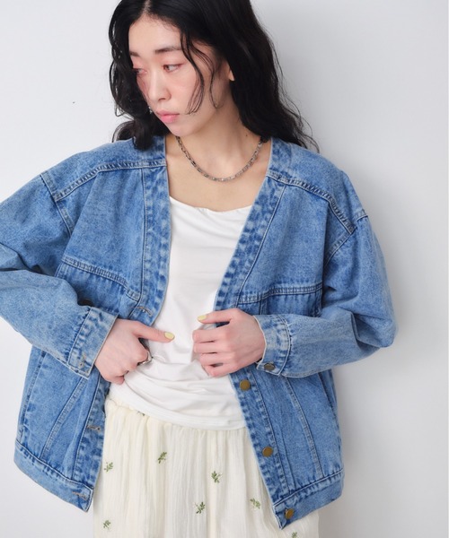 Shelly island（シェリーアイランド） デニムジャケット gジャン ノー