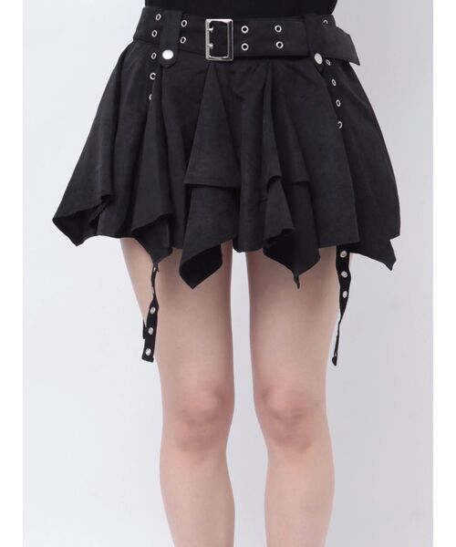 jouetie（ジュエティ） スカート アシメヘムベルテッドミニスカート