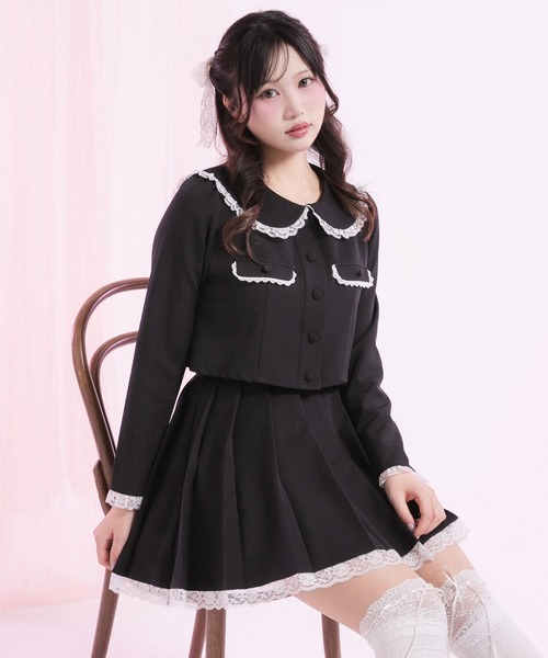 DearMyLoveRose（ディアマイラブローズ） セットアップ 丸襟レース