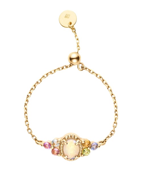 va vendome aoyama 指輪 リング K10イエローゴールド オパール