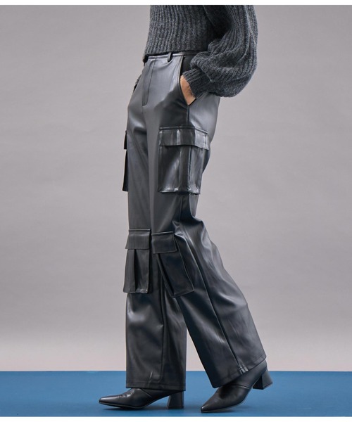 Settimissimo（セッティミッシモ） カーゴパンツ ITALY フェイクレザー