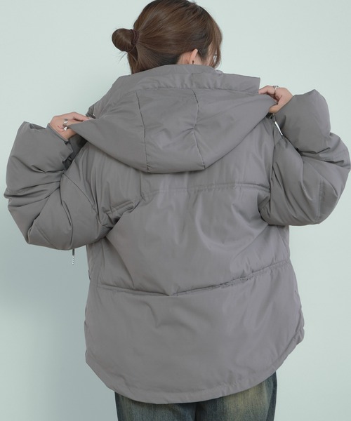 H.TOKYO ダウンコート ダウンジャケット ボリュームネック フーディ