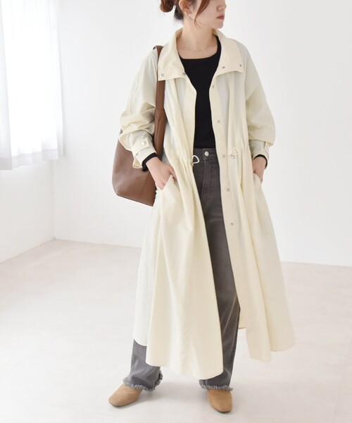 quaranciel コート アウター quaranciel:「洗濯機可能」ライト