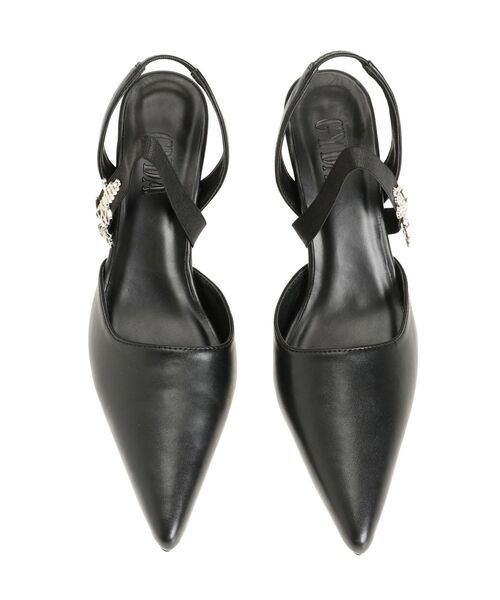 GYDA（ジェイダ） パンプス heelストラップモチーフ付きポインテッド