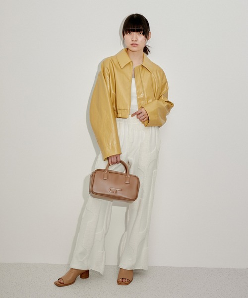 ADAM ET ROPE'（アダムエロペ） ブルゾン アウター フェイクレザー