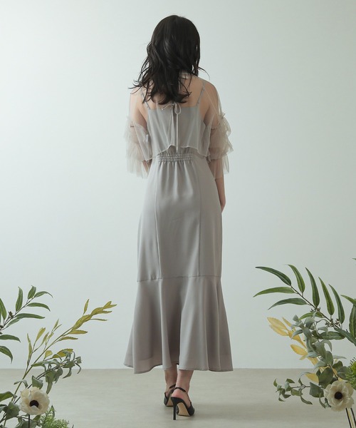 Kana ドレス 「低身長用サイズあり」チュール ティアード ボレロ 3way