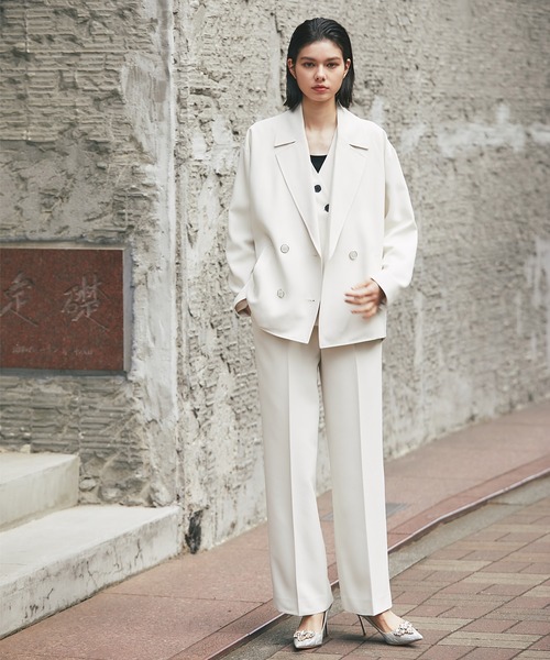 SMILE ORCHID（スマイルオーキッド） セットアップ Vネックジレ