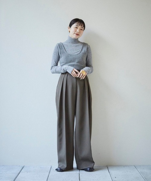 TODAYFUL パンツ Bonding Wide Trousers レディース : ZOZOTOWN Yahoo
