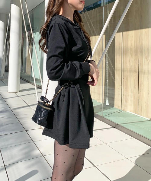 ワンピース サイドレース スウェットミニワンピース : ZOZOTOWN Yahoo