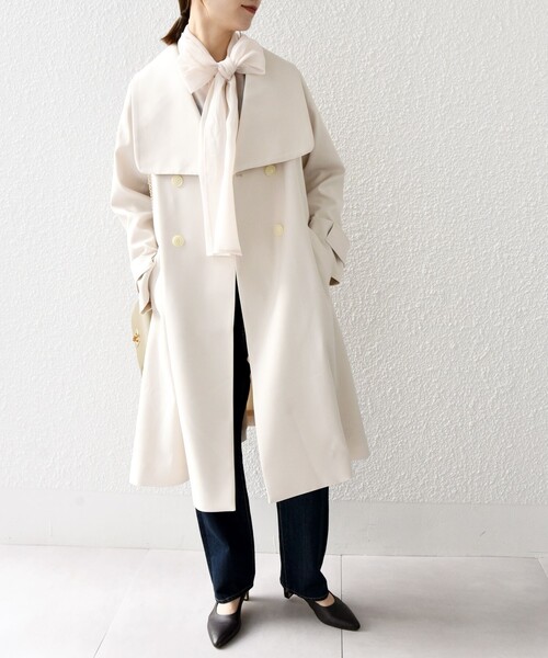 SHIPS any コート アウター any: ドライツイル ショールカラー Aライン