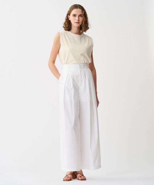 uncrave（アンクレイヴ） パンツ カラータイプライター ワイドパンツ