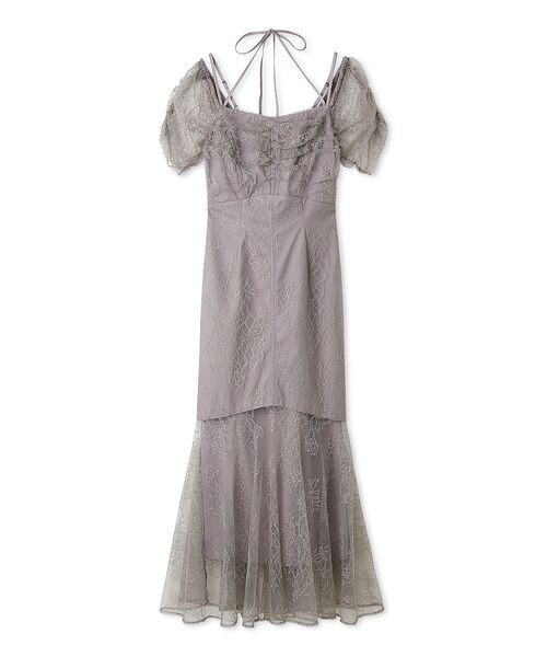 SNIDEL（スナイデル） ワンピース ギャザードレープレースドレス