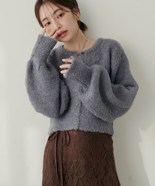 natural couture カーディガン 「natural couture」クロップド