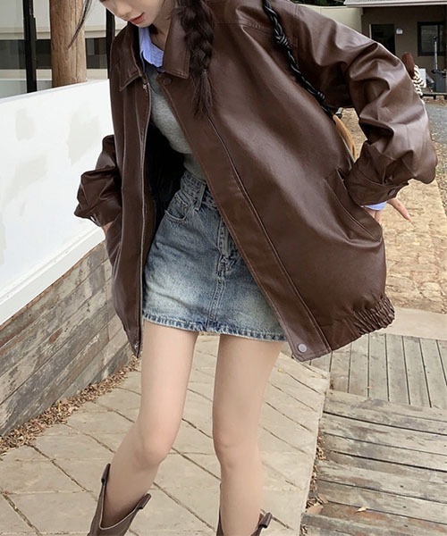 gossip!ロサンゼルス ジャケット テーラードジャケット Y2K PUレザー