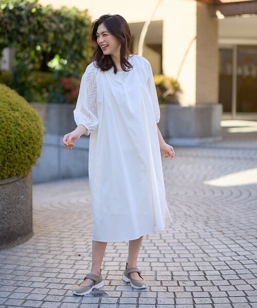 ANY（エニィ） ワンピース 「ペチコート付」エンブロイダリー