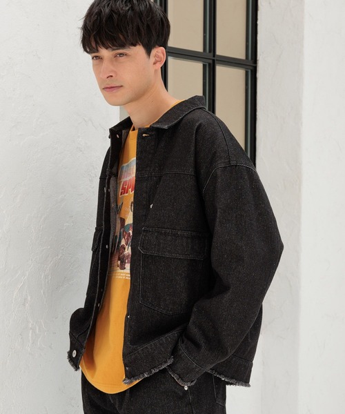 LAKOLE（ラコレ） デニムジャケット gジャン カットオフデニム