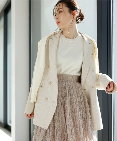 anuans（アニュアンス） スカート チュールジャガードボリューム