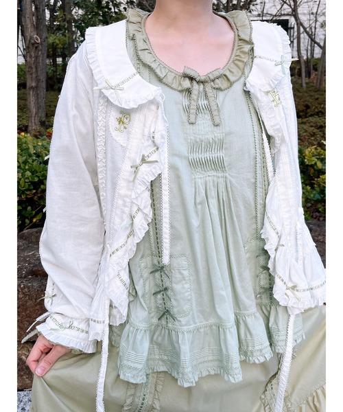 PINK HOUSE（ピンクハウス） ワンピース タブリエ付きワンピース