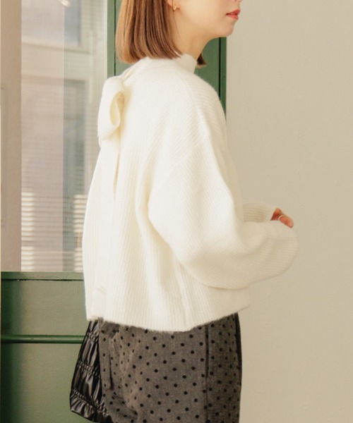 flower ニット リボンタートルニット レディース : ZOZOTOWN Yahoo!店