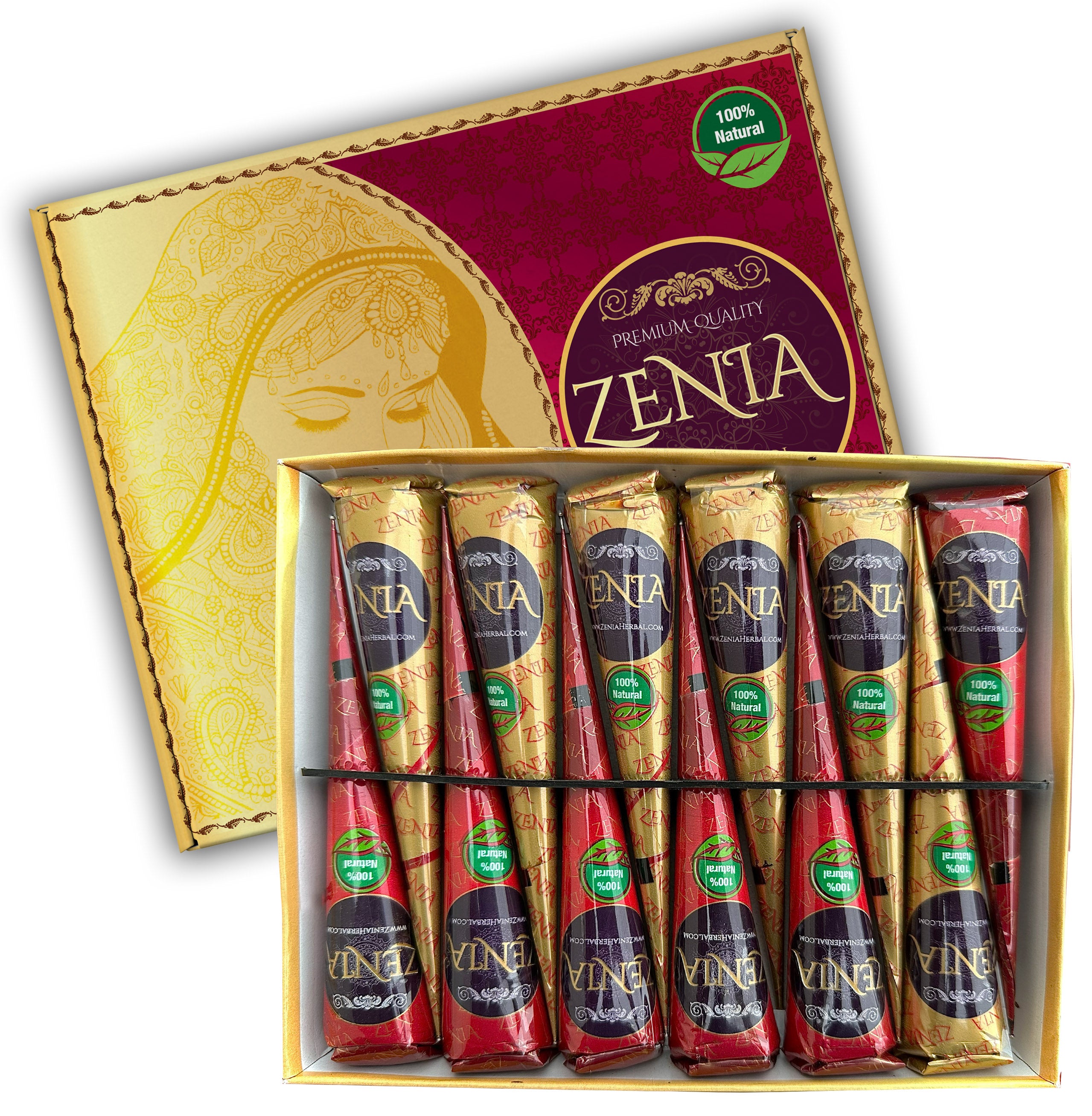 Zenia 100% Natural Henna Cone | Herbal Henna Paste Cones – Zenia