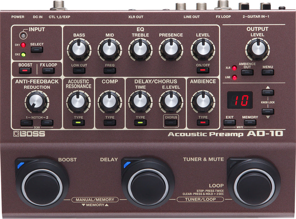 Boss AD-10 Acoustic Preamp for Sale in Canada | Zedem