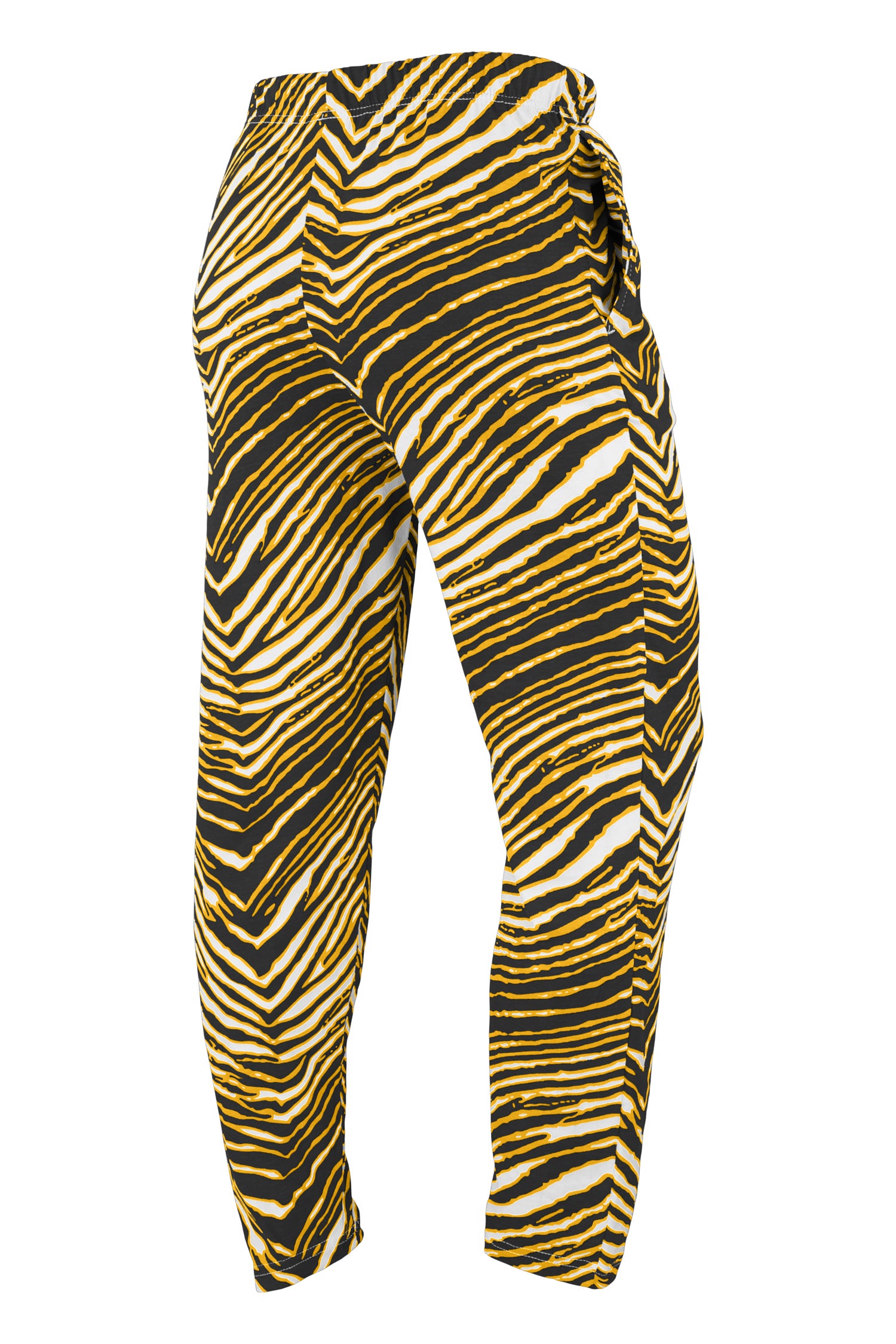 Zubaz NFL Adult Unisex Z88 Zebra Pants, Pittsburgh Steelers For Men an